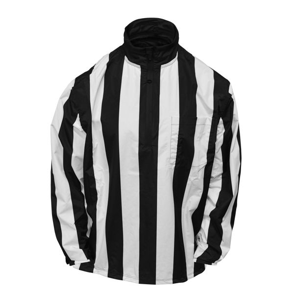 Referee Store | Hybrid Cold Weather Waterproof Referee Jersey Black & White Adult Small